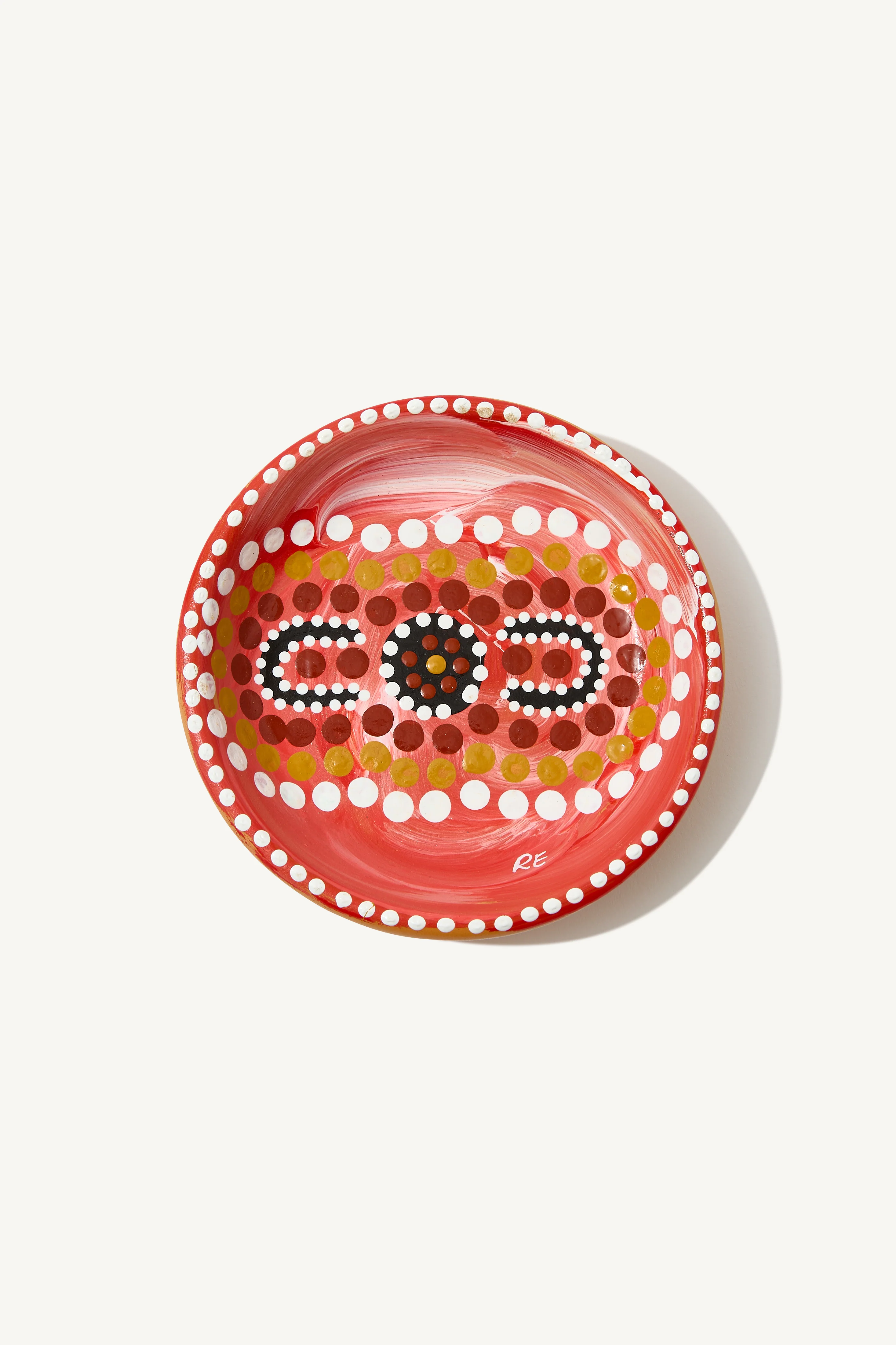 Hand Painted Dot Art Plate - small - Image 5