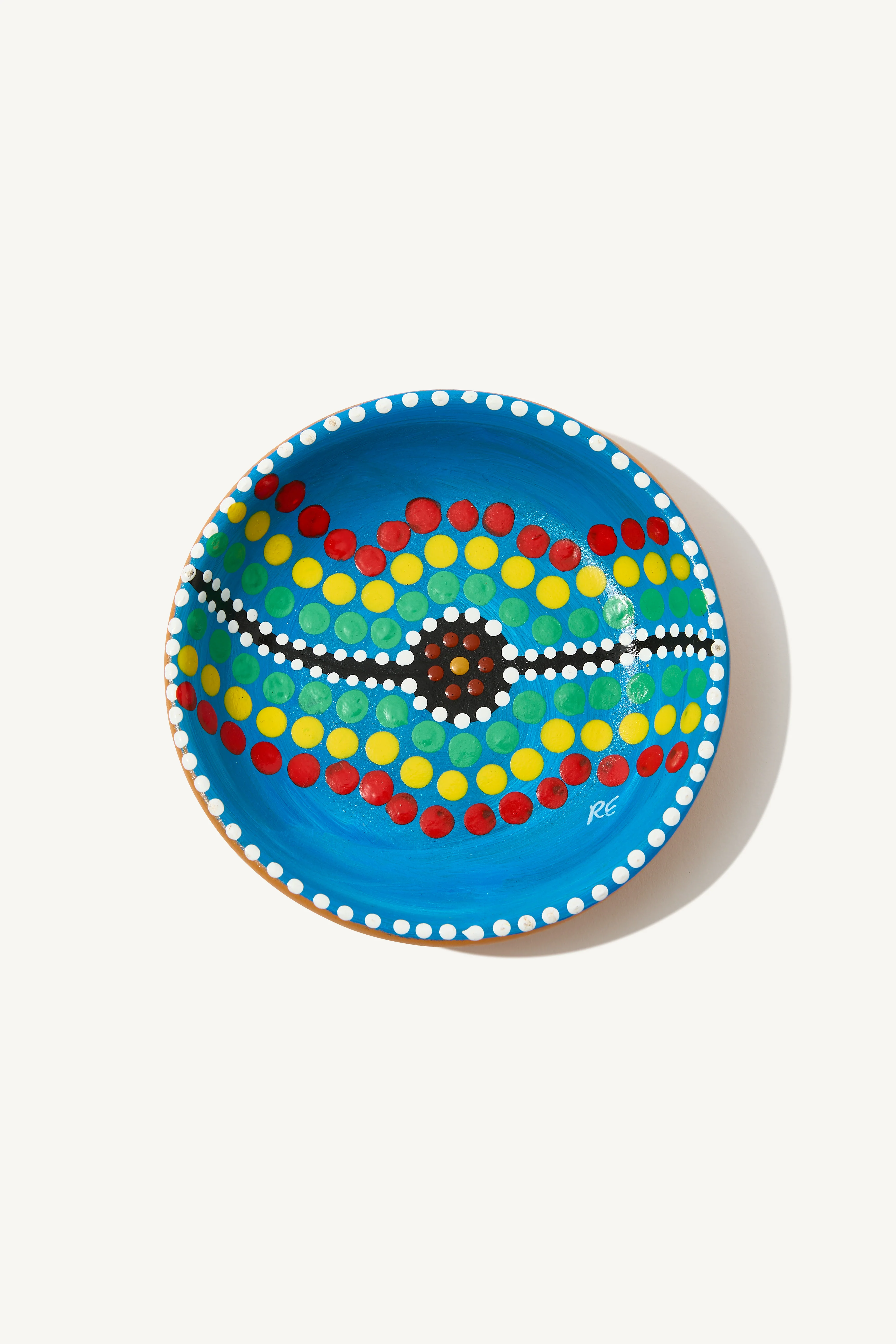 Hand Painted Dot Art Plate - small - Image 6