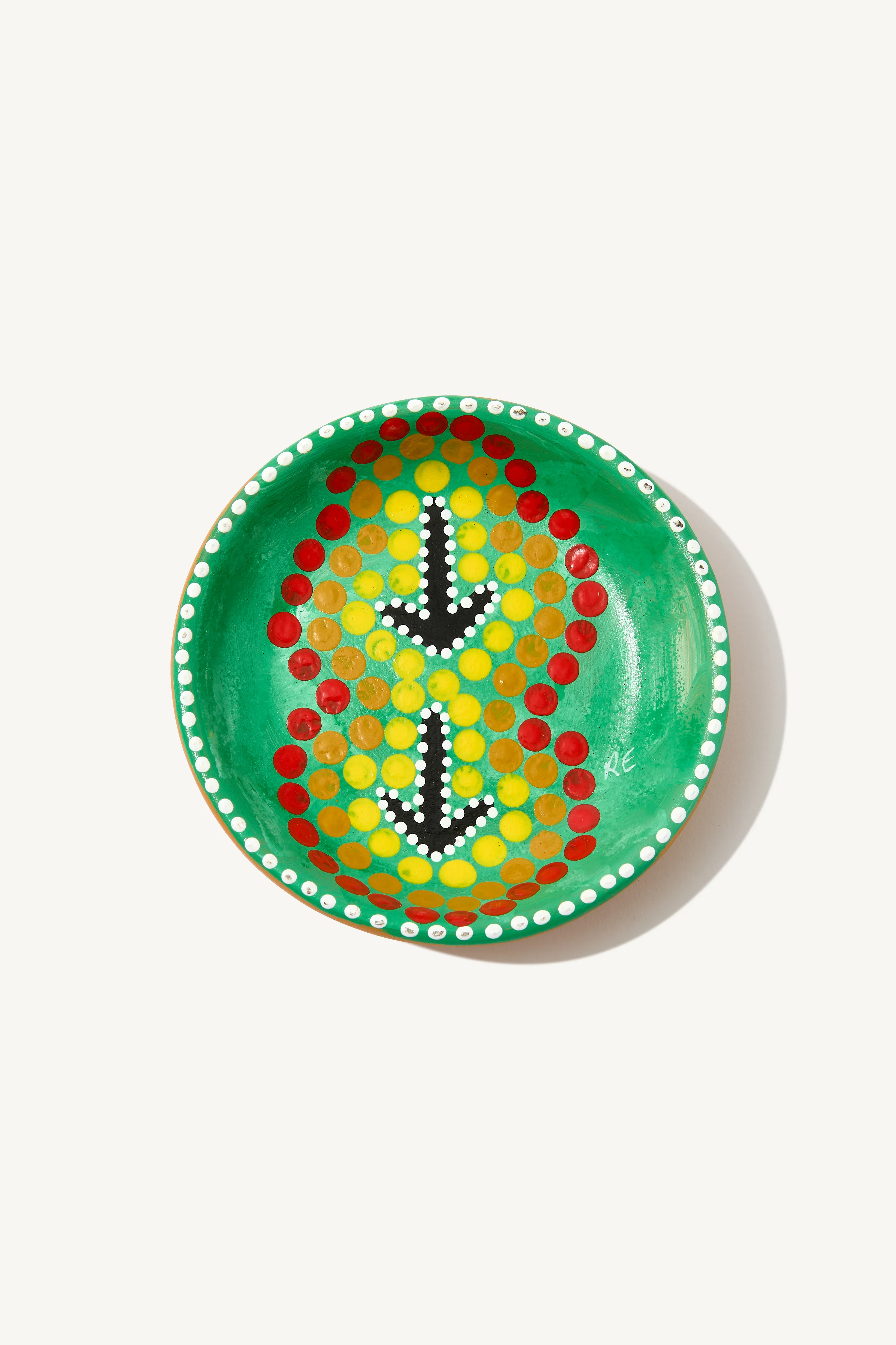 Hand Painted Dot Art Plate - small - Image 8