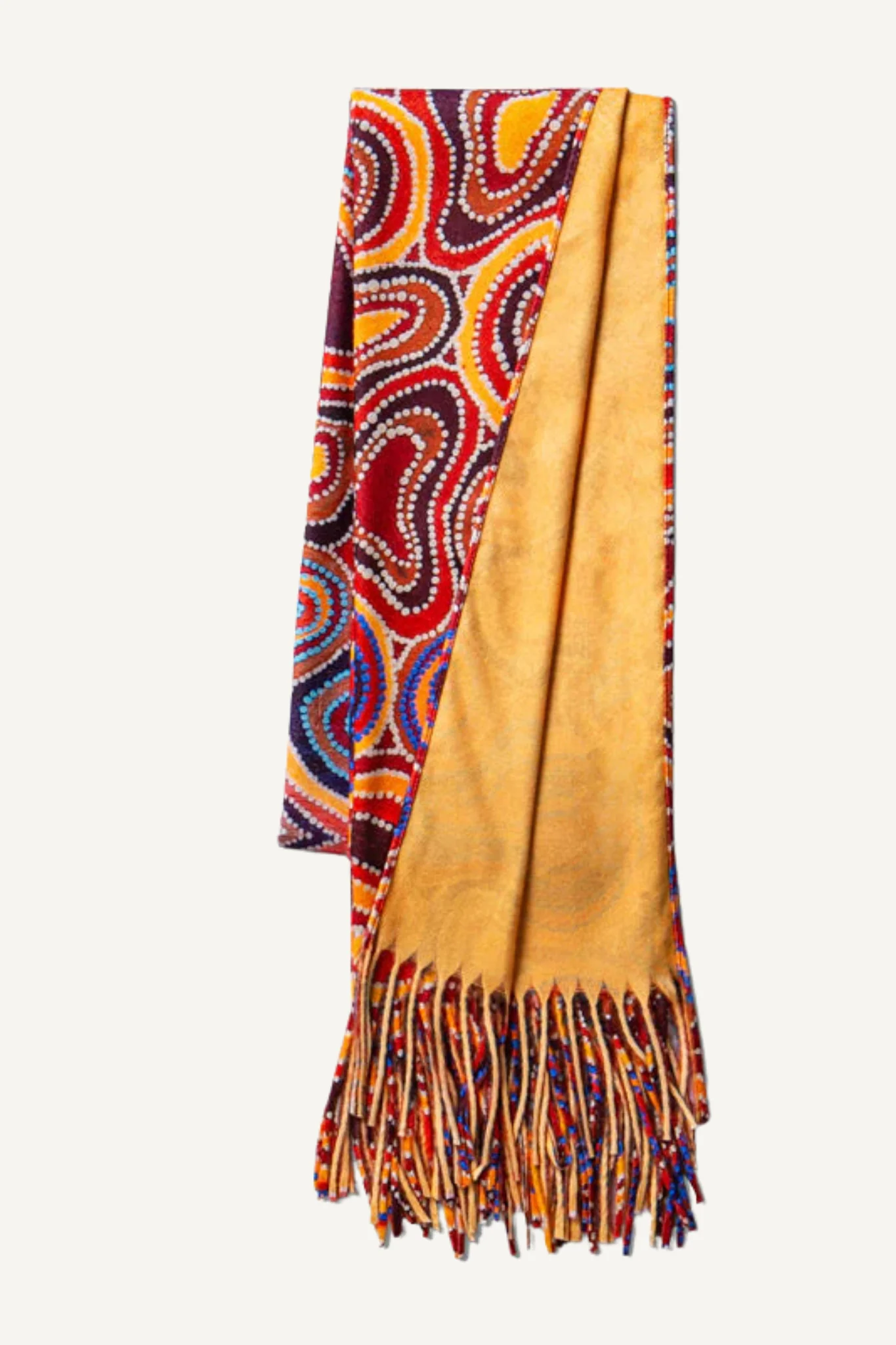 Aboriginal Dry Waterholes Scarf - Image 2