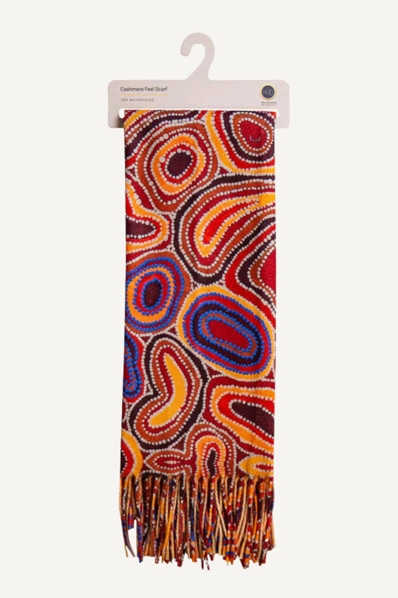 Aboriginal Dry Waterholes Scarf - Image 3