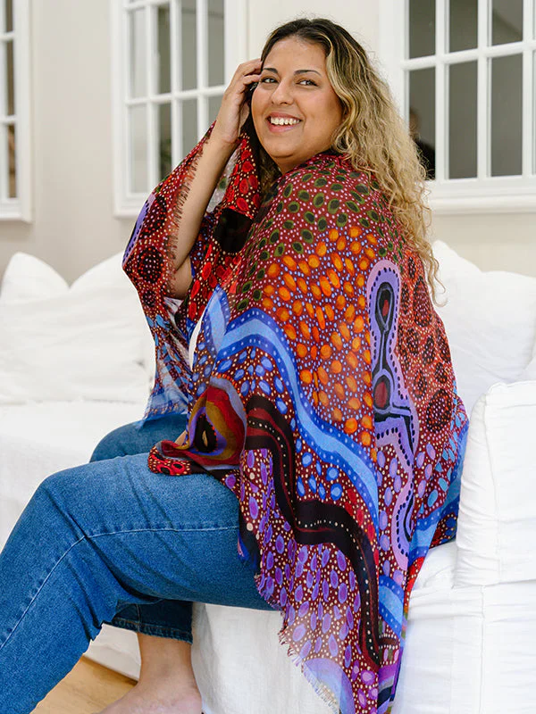 Aboriginal Our Country Rectangle Scarf - Image 2