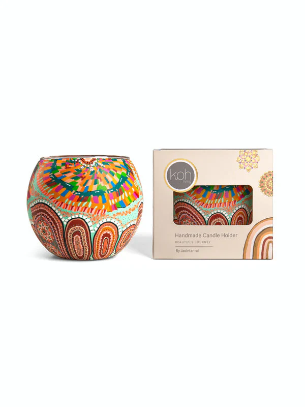 Aboriginal We Are One Tealight Candle Holder - Image 2