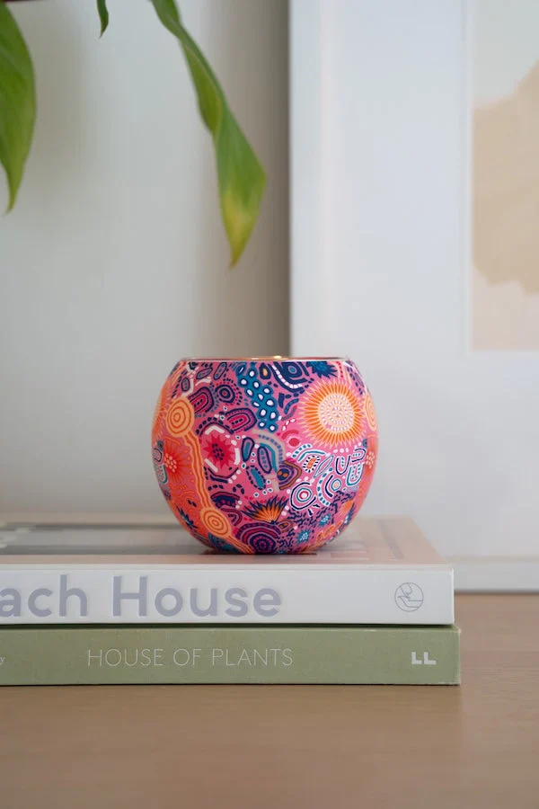 Aboriginal Women’s Love Story Tealight Candle Holder - Image 3