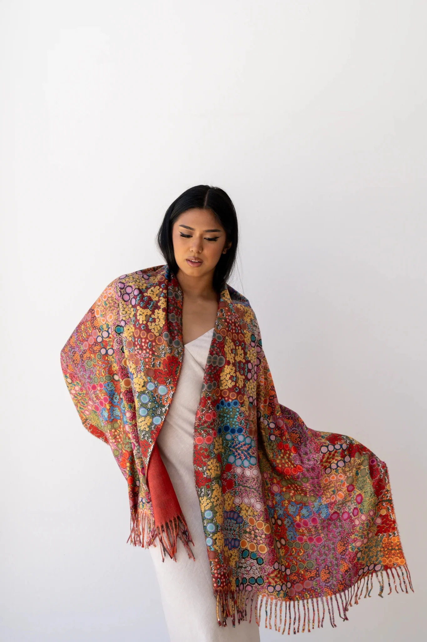 Aboriginal Women's Wild Flowers Scarf