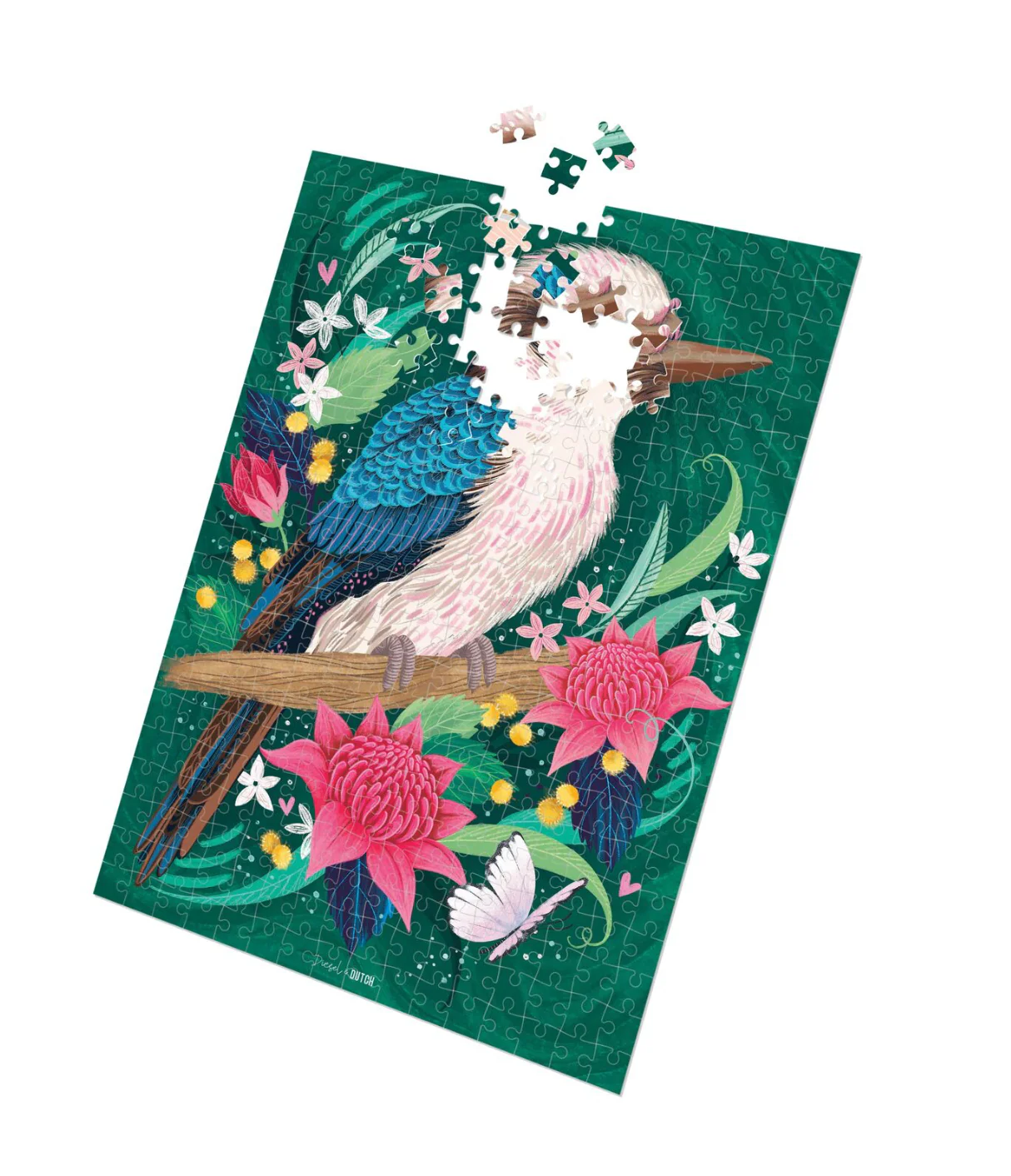 Blue-winged Kookaburra 1000pc Wall Jigsaw Puzzle - Image 2