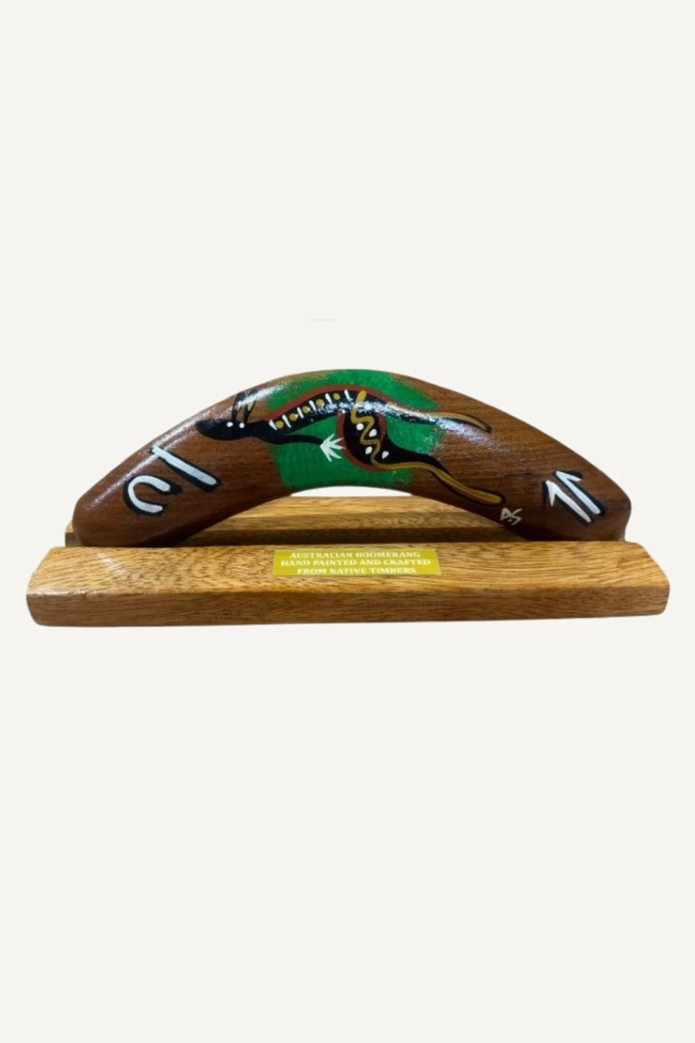 Boxed Basic Animal Boomerang with Stand 8"