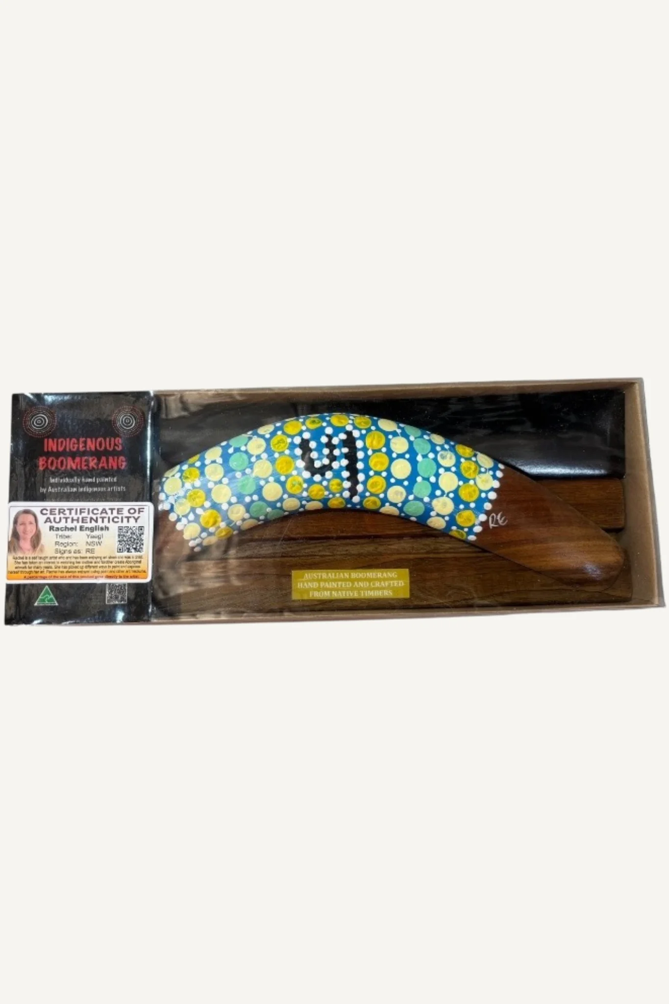Boxed Dot Boomerang with Stand 12" - Image 3