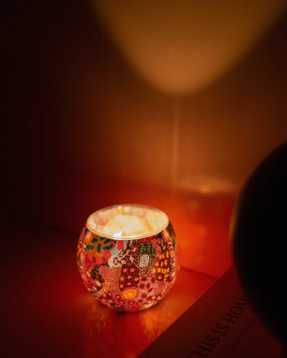 Aboriginal Tealight Candle Holder Grandmothers Country - Image 2