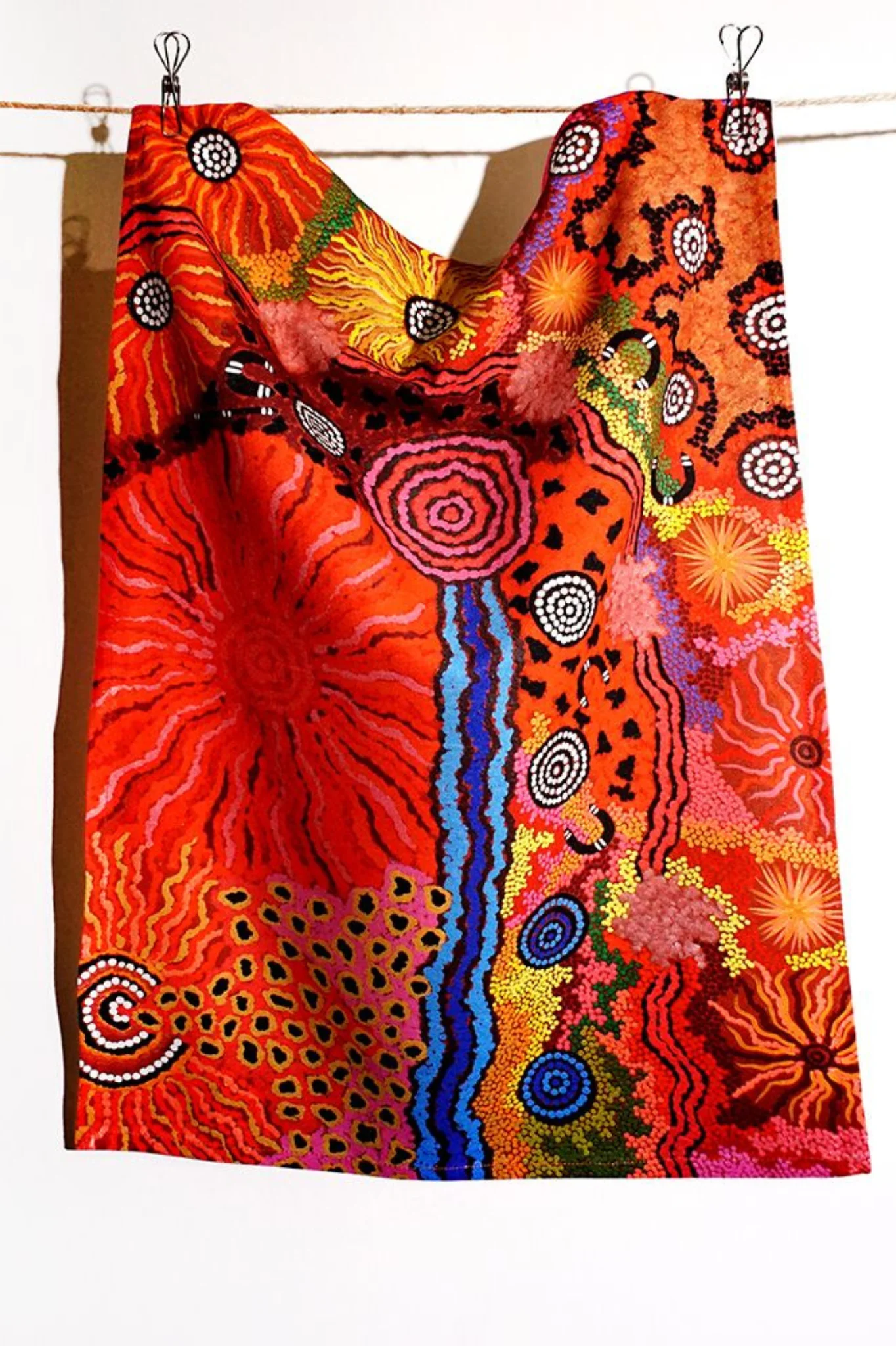 Damien and Yilpi Marks Tea Towel #2