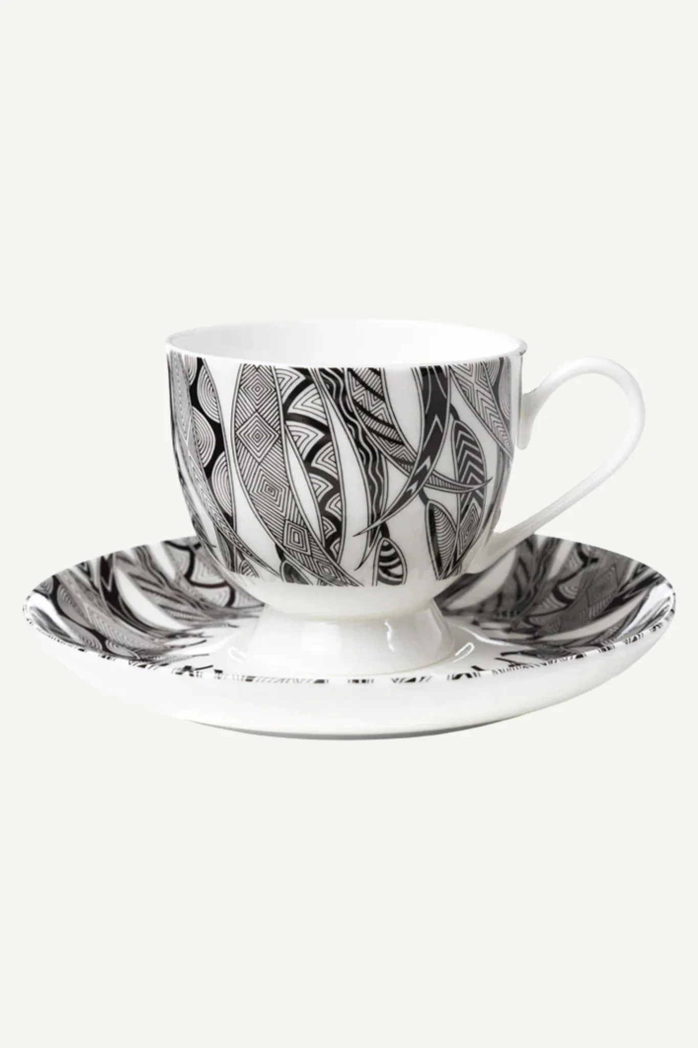 Dancing Wombat Tea Cup and Saucer Set