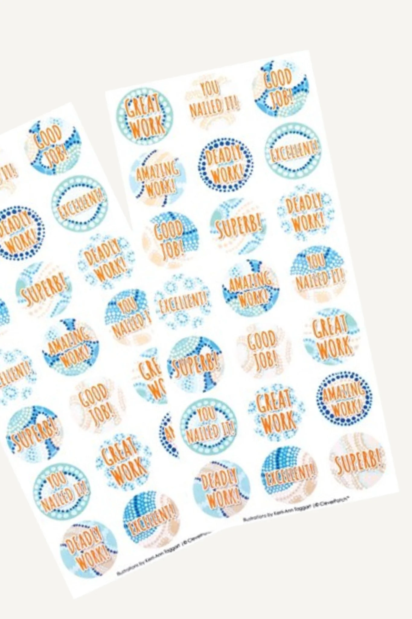 Indigenous Designed Merit Stickers