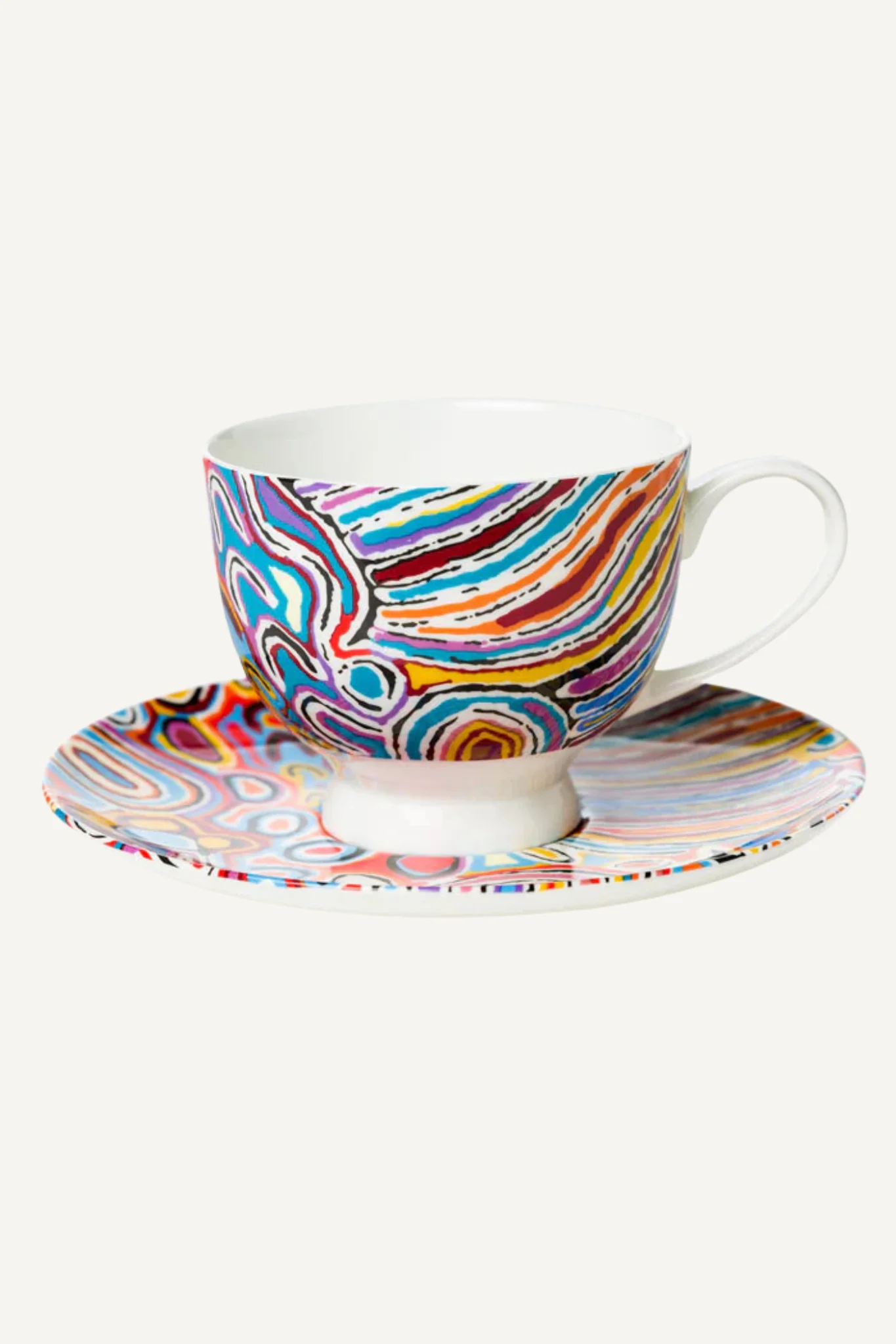 Judy Watson Tea Cup and Saucer Set