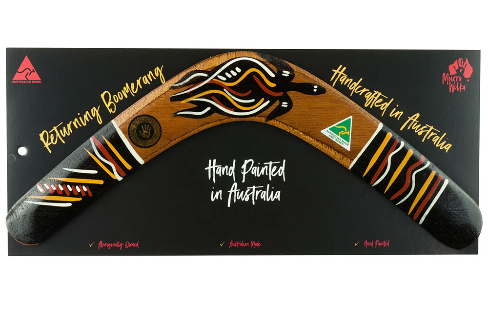 Murra Wolka 14″ Traditional Carded Returning Boomerang - Image 3