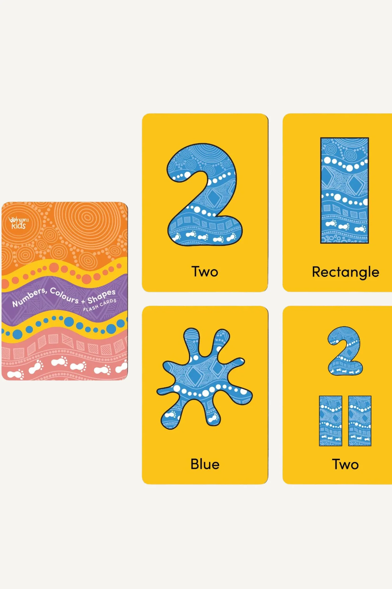 Numbers, Colours + Shapes Flash Cards - Image 2