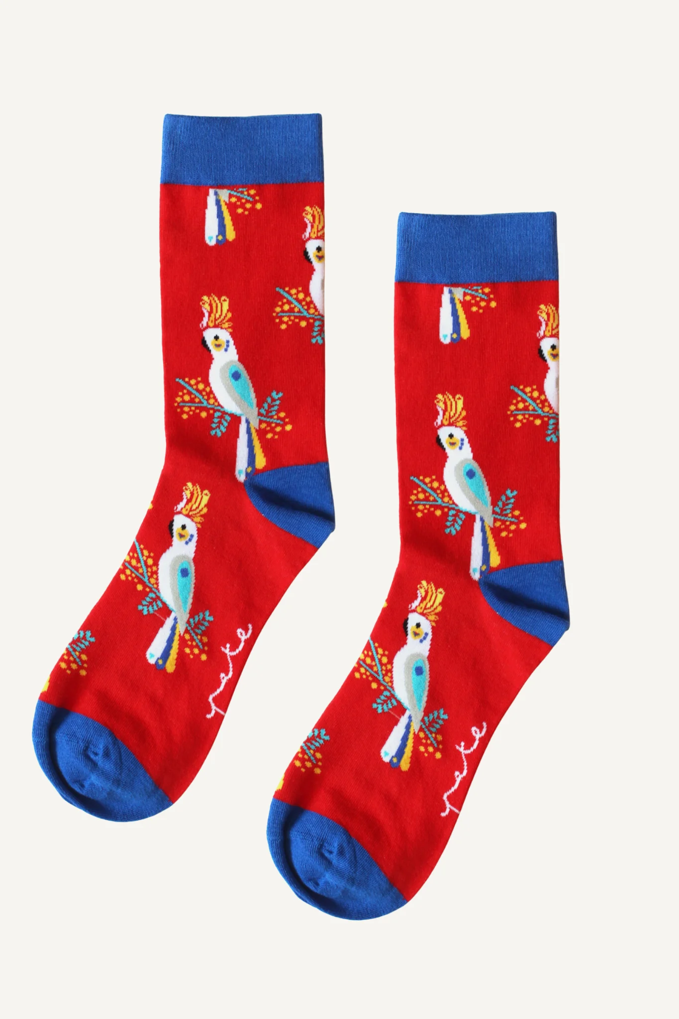 Pete Cromer Socks - Cockatoo