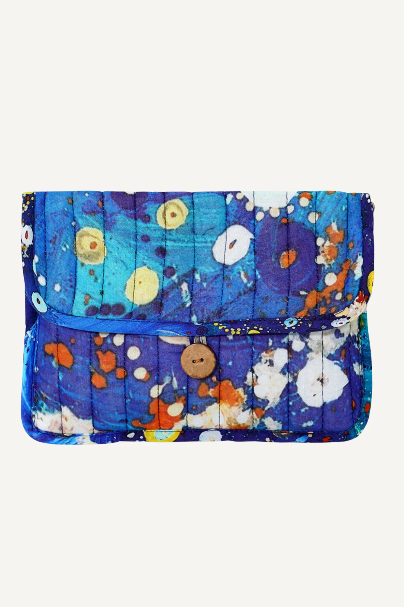 Quilted Buttoned Pouch - Stephen Nelson
