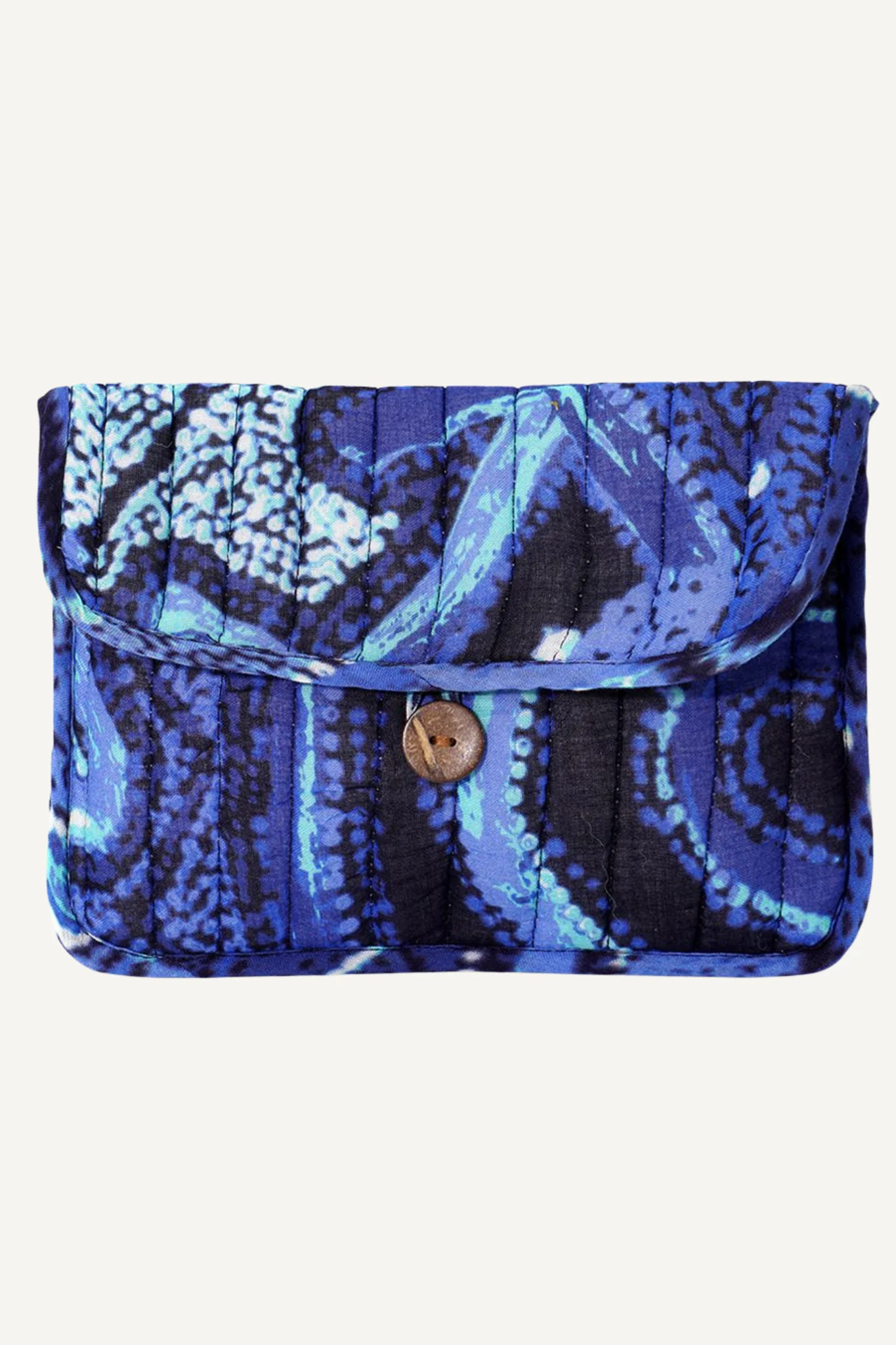 Quilted Buttoned Pouch - Theo