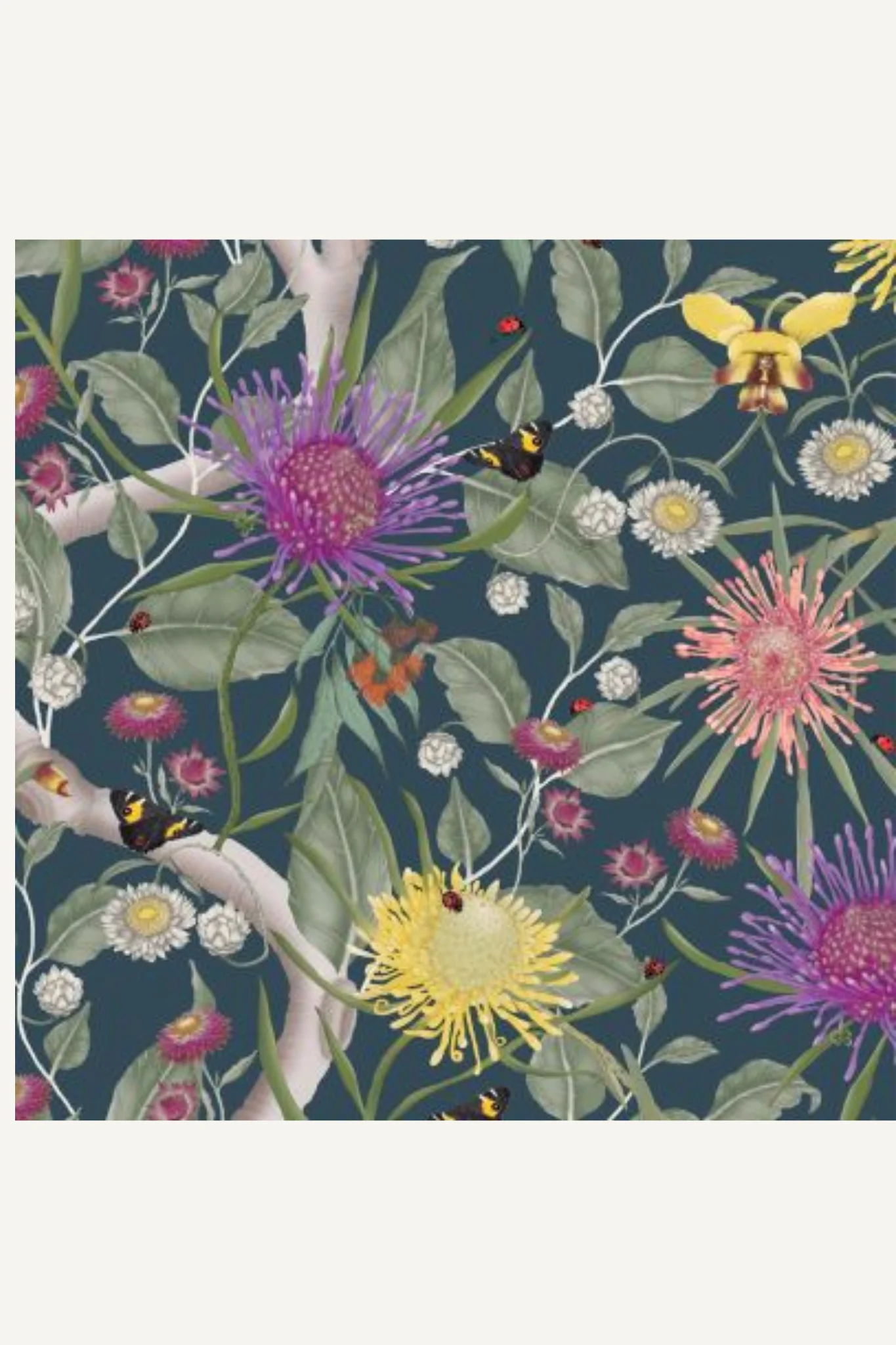 WildFlowers Square Greeting Card